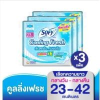 ราคา เลือกความยาวเลย Sofy โซฟี คูลลิ่ง เฟรช ผ้าอนามัยสูตรเย็น สำหรับกลางวัน กลางคืน 23 42 cm (13105525147)