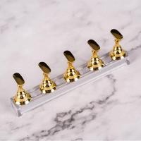 ราคา แท่นวางเล็บ สีทอง 5ชิ้น แท่นวางฝึกทำเล็บ แท่นทำเล็บปลอม แท่นวางเล็บ Cute Nail Training Stand (20724814292)