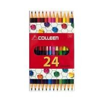 ราคา สีไม้ Colleen 2 หัว 12 แท่ง 24 สี กล่องกระดาษ (17720089575)