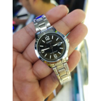 ราคา นาฬิกา Casio แท้ รุ่น LTP V004D 1B2 นาฬิกาผู้หญิงสายแสตนเลส หน้าปัดดำ ของแท้ 100 รับประกันสินค้า 1 ปีเต็ม (7098270207)