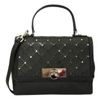 ราคา กระเป๋า Michael Kors แท้ หนังแท้ ฟอกกันรอยขีดข่วน ฉลุลาย สวยมาก MICHAEL KORS 35F6SPFM1L BLACK JAMEY SAFFIANO LEATHER MESSENGER SATCHEL BAG (1506404812)