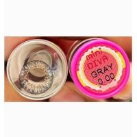ราคา คอนแทคเลนส์ รุ่น Mini Diva สีเทา ตาล Gray Brown มีค่าสายตาปกติ 0 00 (17753796430)