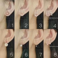 ราคา มินิมอลสีพิงค์โกลด์58 ต่างหูมินิมอลแบบติดหู ราคาต่อ1คู่ พร้อมแป้น ทับหลัง แบบโลหะทุกคู่ (19968375231)