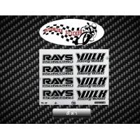 ราคา สติ๊กเกอร์ล้อ TE37 เคลือบUVแท้ เกรดพรีเมี่ยม 1ชุดติด4ล้อ (20554847372)