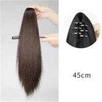 ราคา กิ๊บหนีบผมหยักสั้นตรงหางม้าต่อผมผมต่อผมหางม้าสังเคราะห์สำหรับผู้หญิงแฮร์พีชผมหางม้าร้าน AKULA (21347693454)