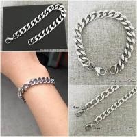 ราคา สร้อยข้อมือ สแตนเลส No 11 6 8 mm เลสข้อมือ สร้อยข้อมือโซ่ สร้อยข้อมือแสตนเลสแท้ราคาถูก (870890300)