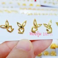 ราคา ต่างหูหุ้มทอง แท้ 100 รูปกระต่าย สวย เท่ห์ คิวท์มากจ้า (12264040002)