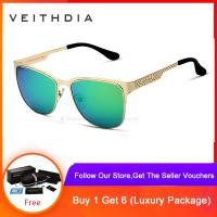 ราคา VEITHDIA แว่นตากันแดดโพลาไรซ์สีฟ้าเคลือบกระจกขับรถแว่นตากันแดดผู้ชายแว่นตาชายสำหรับผู้ชาย ผู้หญิง 3580 ซื้อ 1 แถมฟรี 1 ชิ้น (390700254)