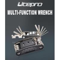 ราคา Litepro MTB จักรยานเสือหมอบประแจมัลติฟังก์ชั่15ในหนึ่งหกเหลี่ยมประแจพับได้ความแข็งแรงสูงเครื่องมือซ่อมอลูมิเนียมอัลลอยด์ชิ้นส่วนจักรยานพับ (10900911063)