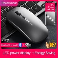 ราคา INPHIC M1 PRO เมาส์ไร้สาย Bluetooth 2 4G Wireless Mouse Rechargeable เมาส์บลูทูธ Silent Mouse 1600DPI for MacBook Tablet Laptop Computer Desktop PC (18731180045)