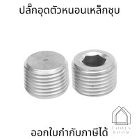 ราคา ปลั๊กอุดตัวหนอนเหล็กชุบ มี5 ขนาด 1หุน 2หุน 3หุน 4หุน 6หุน (16453744047)
