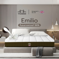 ราคา Thames ที่นอนยางพาราแท้ 100 รุ่น Emilio ยางพาราแท้ ยืดหยุ่นได้ดี ช่วยลดอาการปวดเมื่อยหลังตื่นนอน (21234133193)