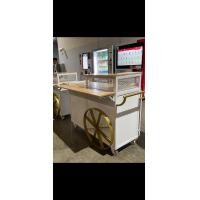 ราคา เคาร์เตอร์บาร์รถเข็น รถเข็นยาว120x50x90ระดับบาร์สูง20Cm รถเข็นขายของ เคาร์เตอร์ขายของ คีออส เคาร์เตอร์บาร์กาแฟ เคาร์เตอร์ออกบูธ ซุ้มกาแฟ เคาร์ (20238020485)