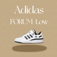 ราคา กล่องเดิม adidas FORUM Low รองเท้ากีฬา รองเท้าบาสเก็ตบอล สีดำสีขาว รองเท้าผู้ชาย forum low รองเท้าหญิง รองเท้าวิ่งชาย รองเท้าเดิน (20985891870)