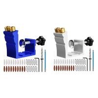 ราคา T5Pocket Hole Jig Kit Pocket Hole Drill Guide Jig Set for 15 Angled Holes for Woodworking Angle Drilling Holes (20998781166)
