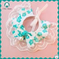 ราคา ปลอกคอสัตว์เลี้ยงลูกแมวและสุนัขเครื่องประดับลูกไม้ลายดอกไม้โบว์ผ้าเช็ดน้ำลายปลอกคอแมว (17941875324)