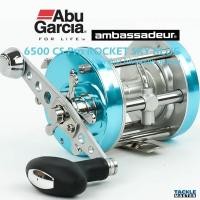 ราคา รอกตกปลา รออาบู สกายบูล Abu Garcia AMB 6500CS ProRockket SkyBlue (19643482086)