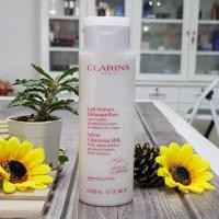 ราคา ราคาต่อ 1ชิ้น Clarins velvet cleansing milk white alpine golden 50ml 100ml 200ml คลีนซิ่งน้ำนมล้างเครื่องสำอาง (20493773071)