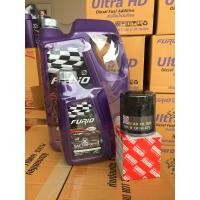 ราคา น้ำมันพร้อมกรอง น้ำมันเครื่อง ดีเซล คอมมอนเรล บางจาก furio synthetic technology 10w 30 หรือ 15w 40 ขนาด 6 ลิตร 1 ลิตร พร้อมกรองยี่ห้อทั่วไป 1 ลูก (12368511651)