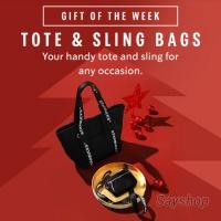 ราคา กระเป๋า Starbucks Black Mini Sling Bag Starbucks Singapore วัสดุผ้าด้านนอกเป็น nylon ด้านในเป็น polyester (10939025329)