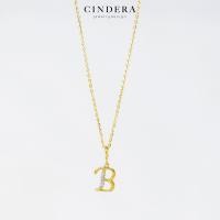 ราคา สร้อยคอทองคำแท้ จี้ตัวอักษร ประดับเพชร ทอง 9K ITALY 375 (13112154493)