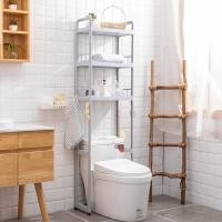 ราคา ชั้นวางของในห้องน้ํา toilet rack ชั้นวางคร่อมชักโครก ชั้นคร่อมเครื่ัองซักผ้า ชั้นคร่อมชักโครก (21310182425)