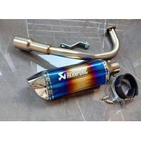 ราคา ชุดท่อ Click125i ท่อแต่ง Honda Click125I ปลาย AK14 นิ้วสีรุ้งปากเงิน (7459927304)