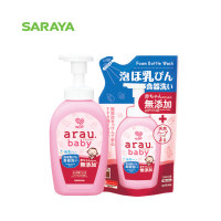 ราคา อะราอุ เบบี้ เซ็ตสบู่โฟมล้างขวดนมและภาชนะสำหรับเด็ก arau baby Foam Bottle Wash Set Bottle Refill (16387717518)