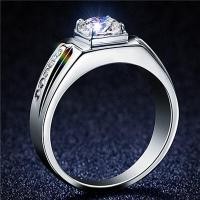 ราคา gzhuomengdachengzaishengziy AIFEI 50รูปแบบเงิน925ต้นฉบับแหวนครอบงำผู้ชายแหวนผู้ชายแหวนเงิน S1 (20349258704)