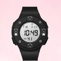 ราคา SanheZ Sanrio Kuromi นาฬิกาสไตล์ใหม่นักเรียนผู้หญิงมัธยมต้นเด็กผู้หญิงฉบับภาษาเกาหลีเด็ก Jam Tangan Elektronik กันน้ำสำหรับกีฬา (21054324291)