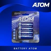 ราคา ชุดถ่าน Atom AA และ AAA Alkaline 1 5v คุณภาพดี อึด ทน ถ่านใช้แล้วทิ้ง (17806900375)