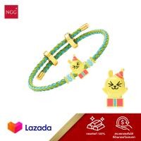 ราคา พร้อมส่ง ฟรีสาย NGG ชาร์ม Happy Moment Muzi จี้กำไลข้อมือ ทองคำแท้ 99 9 รับประกันสินค้า (13399833180)