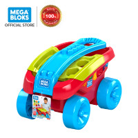 ราคา Mega Bloks Shape Sorting Wagon เมกา บล็อค บล็อกต่อพร้อมรถลากและเก็บชิ้นตัวต่อ FVJ47 CH (18571262197)
