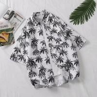 ราคา ซื้อ2 แถม1 เสื้อเชิ้ตแขนสั้นผู้ชาย เสื้อเชิ้ตฮาวาย เสื้อเชิ้ตแฟชั่นพิมพ์ลายใบไม้ ฮาวายสไตล์เกาหลี ผ้านิ่มใส่สบายสินค้าพร้อมส่ง (18534959498)