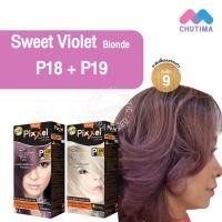 ราคา สีผมแฟชั่น เซตสีผม โลแลน พิกเซล คัลเลอร์ครีม สีบลอนด์เหลือบม่วง Lolane Pixxel Color Cream Set P18 P19 Sweet Violet Blonde (12481937050)