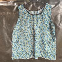 ราคา 004 size XL เสื้อคอกระเช้าลายดอก เสื้อคนแก่ ขนาด อก 52 ยาว 44 (15127460018)