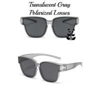 ราคา เลนส์โพลาไรซ์ Polarized Lenses แว่นตากันแดด แบบสวมทับ แว่นสายตาได้ (19375115872)