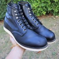 ราคา ส่งฟรี 8 5Us 26 5cm รองเท้า RedWing Boots Goodyear Welt USA Made Round Toe Work Boots รุ่น 8165 แท้ (21381939454)