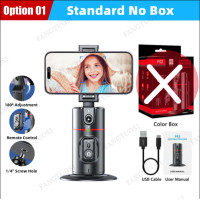 ราคา FANGTUOSI P02 NEW Axis Foldable Smartphone Rotation Gimbal Cellphone Video Record Desktop tracking Vlog Stabilizer for iPhone 15 (20941704754)