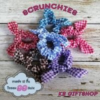 ราคา KB ยางรัดผมหูกระต่าย schruchies ยางมัดผม โดนัท คละสี สไตล์เกาหลี ขายส่งยกโหล 12ชิ้น ลายสก๊อต (7097836387)