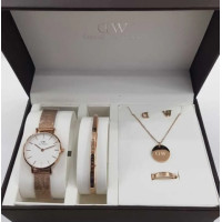 ราคา นาฬิกาข้อมือ นาฬิกาแฟชั่ Daniel Wellington Classic DW watch women Petite 32mm DW00100163 แท้จริง 100 Gift set (21038351621)