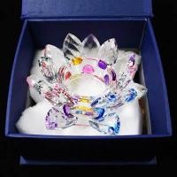 ราคา เชิงเทียน ดอกบัวแก้ว แก้วคริสตัล เชิงเทียน ตะเกียงพระ ขนาดใหญ่ ขนาด 12 5x5cm ทิวลิป จานหิ้งพระ หัวใจ ดาว (20149609289)