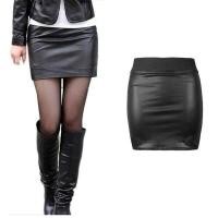 ราคา Feng Qi shopผู้หญิงหนัง PU ดินสอ bodycon เอวสูงมินิเดรสกระโปรงสั้น (650630120)