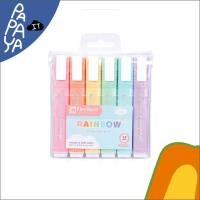 ราคา Elephant ปากกาไฮไลท์ ปากกา Hightlight ปากกาเน้นข้อความ เรนโบว์ คละสี จำนวน 1 แพ็ค (20214465488)
