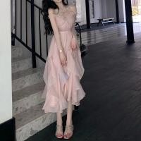 ราคา Muse Fashion 2022 ฤดูร้อนใหม่ เดรสกระโปรงลูกไม้สำหรับผู้หญิงในช่วงฤดูร้อนความยาวปานกลางดูผอมเพรียว (16944379118)