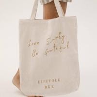 ราคา LIFEFOLK BKK กระเป๋าผ้าคอตตอนลินิน Cotton Linen Tote Bag (21139390971)