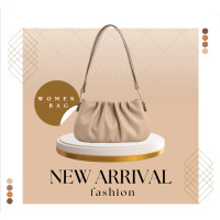 ราคา กระเป๋าสะพายไหล่ผู้หญิง 2023 กระเป๋าก้อนเมฆทรงขนมจีบ เรียบง่าย หนัง PU สินค้าพร้อมส่งจากไทย (20768602950)