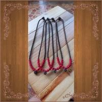 ราคา สร้อยเชือกเทียนแกนดำลายแดงยาว 18 นิ้ว (18065650311)