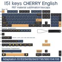 ราคา 139151 Keys Blue Samurai KeyCap Red Samurai English Japanese PBT KeyCaps Cherry Profile For MX Switch GMK Mechanical Keyboard (15734774778)