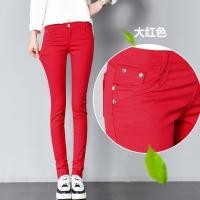 ราคา Candy Color Skinny Jeans Woman Korean Fashion Jeans Leggings for Women Slim Denim Pants Black White Pink Yellow Red Khaki Green CWFT001 (15591216020)